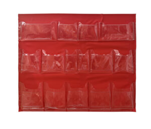 Pocket Red 3 Shelf Wide 15pkt