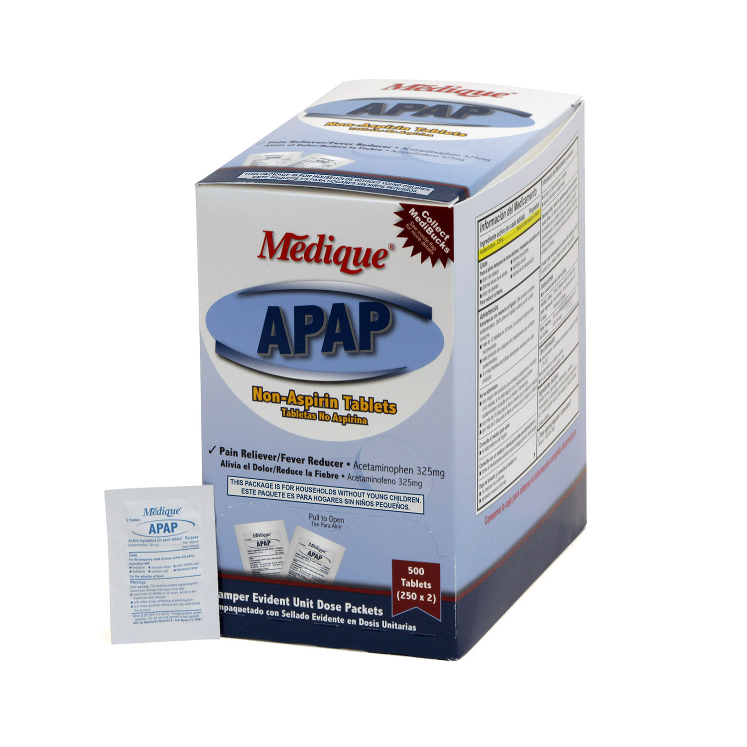 APAP 325mg Tabs 250x2