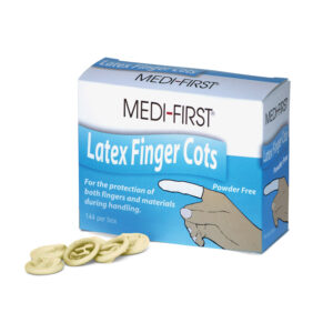 Latex Finger Cots, Large, Tan, 144/bx