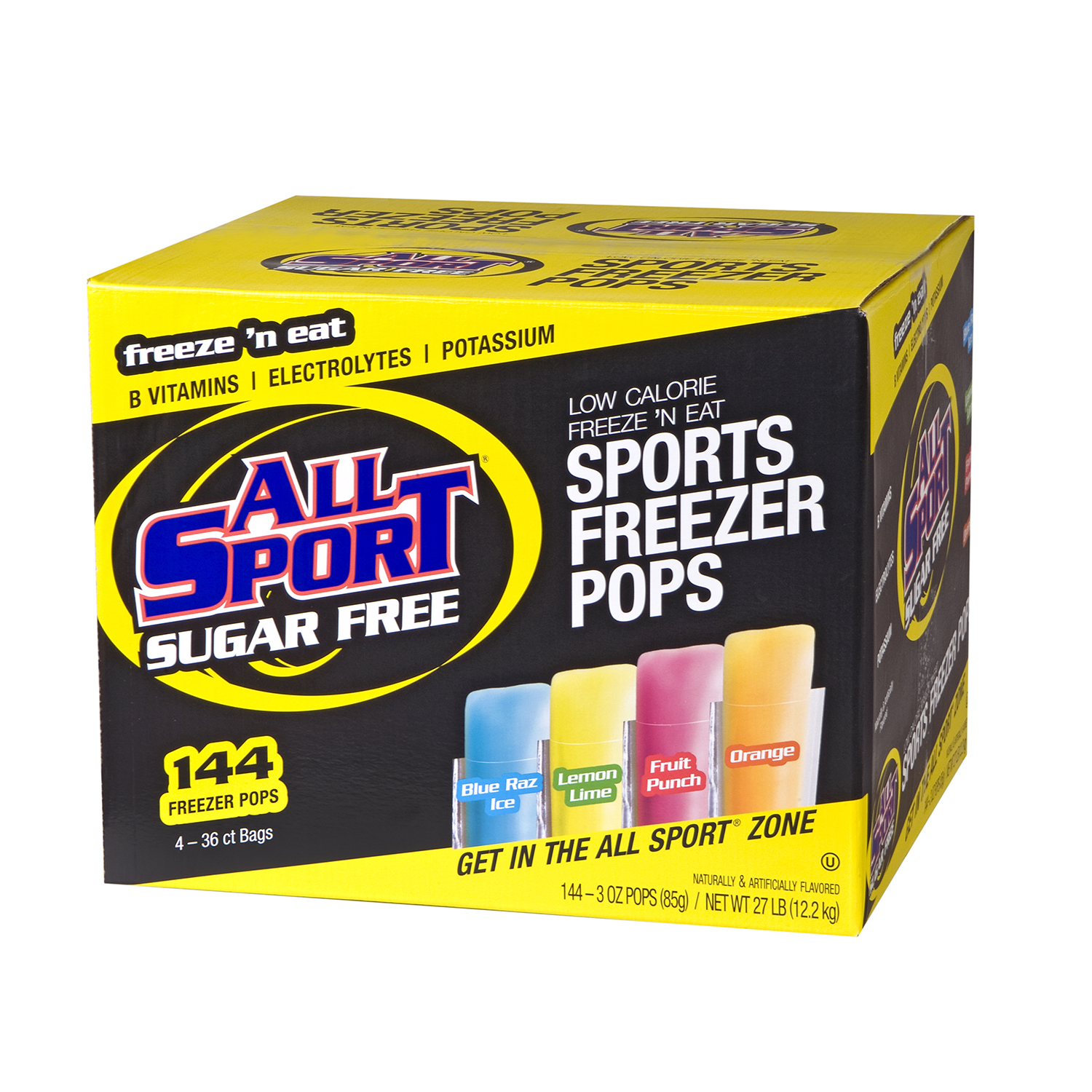 All Sport ZERO Freezer Bar 3oz Variety Pack